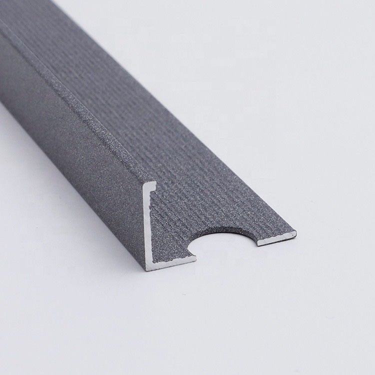 2.7m Zinc Chrome Square Edge Tile Trim Aluminum