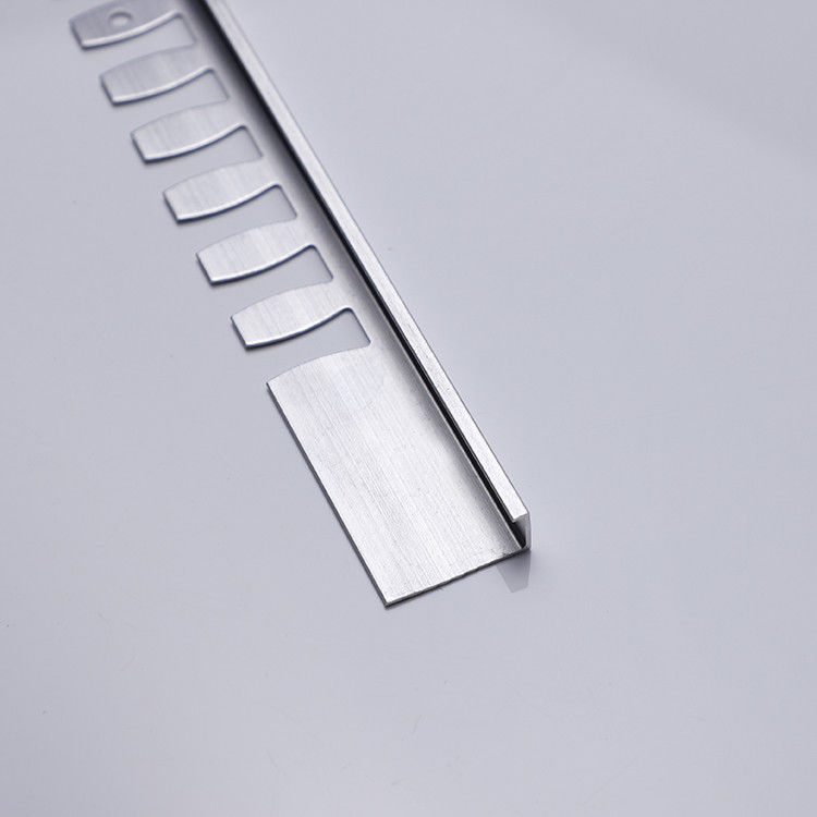 10mm Square Edge Metal Tile Trim Smooth Surface