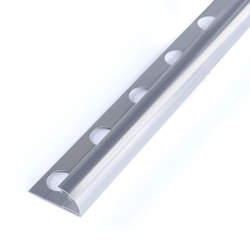 تر و تمیز لبه فلزی آنودایز شده SGS 10mm برای کاشی و سرامیک 1.8 متر