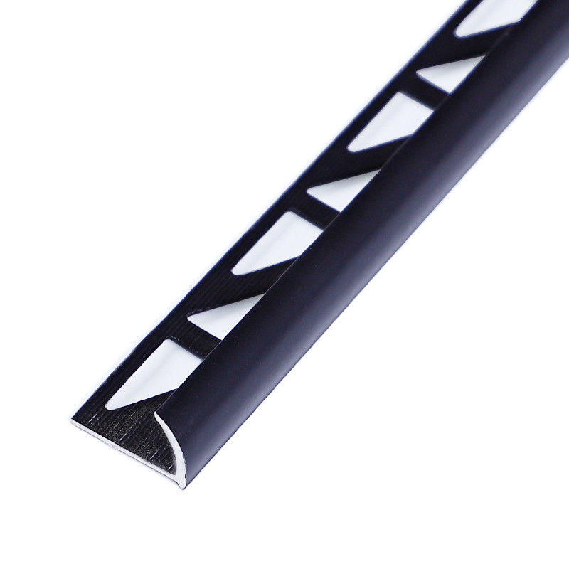 تر و تمیز لبه فلزی آنودایز شده SGS 10mm برای کاشی و سرامیک 1.8 متر