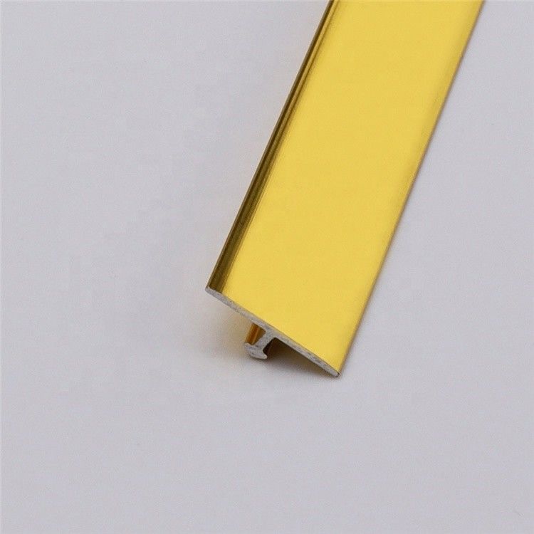نوارهای آستانه آلومینیوم تقسیم کننده تزئینی کف کاشی آلومینیوم OEM