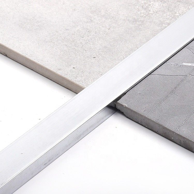 6mm Silver Wall Floor Plywood Aluminum Stainless Steel Transition Strip U Shaped