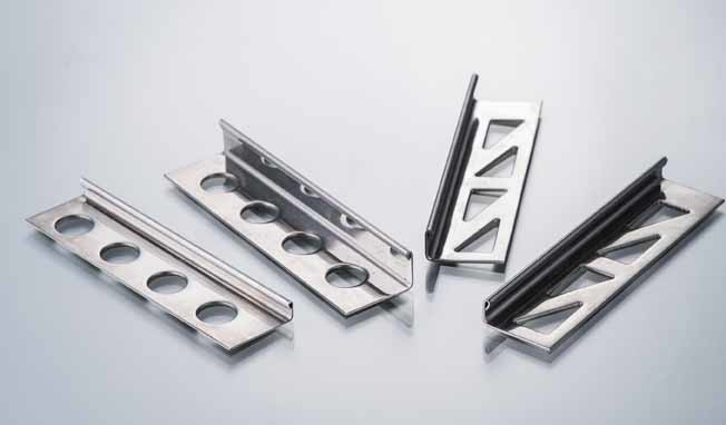 Inside Corner Stainless Steel Metal Bullnose Border Edge Trim 2.5m