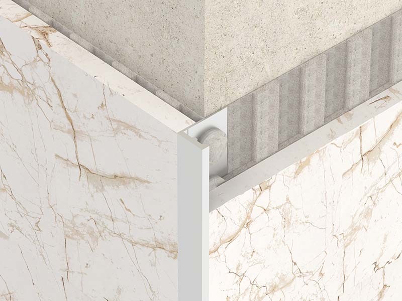 1.8m Brushed Stainless Steel Angle Trim Metal Bullnose Border Edge Trim