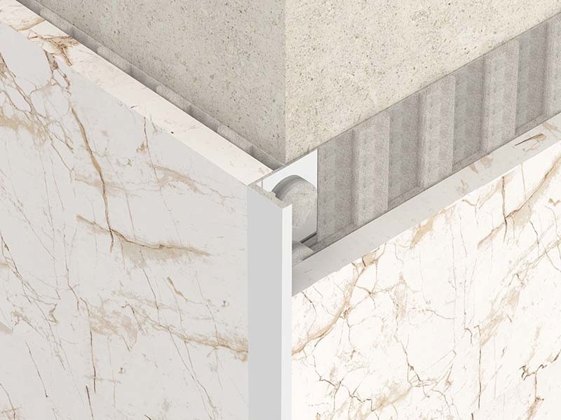 Bright 2.5m Stainless Steel Tile Trim Silver Metal Decorative Bullnose Border
