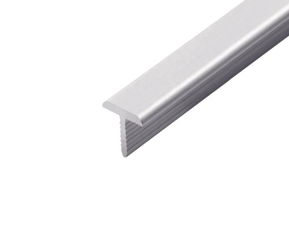 High Low Buckle Aluminium Flat Strip Laminate Floor Edging Strip Anodized