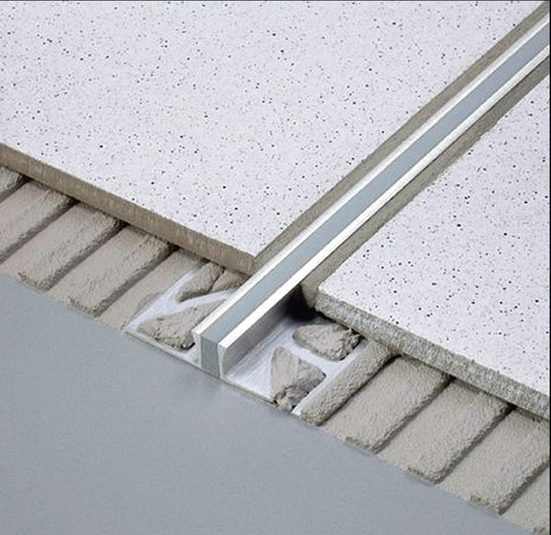 Aluminum Alloy Movement Joint Wood Floor And Tile Finishing Closing