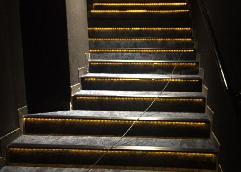 Stair Anti Skid Strips Aluminum LED Profiles Aluminium Extrusion Profile