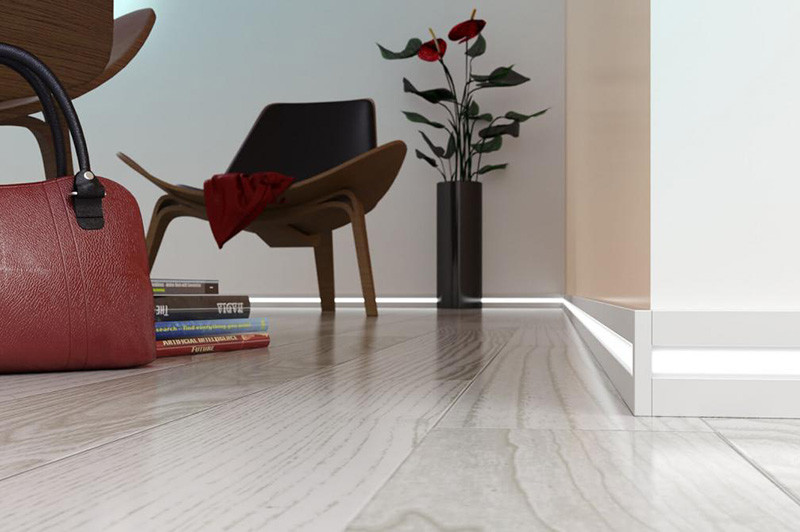 Electrophoresis Aluminum Led Profiles Skirting Board Led Strip Led Baseboard