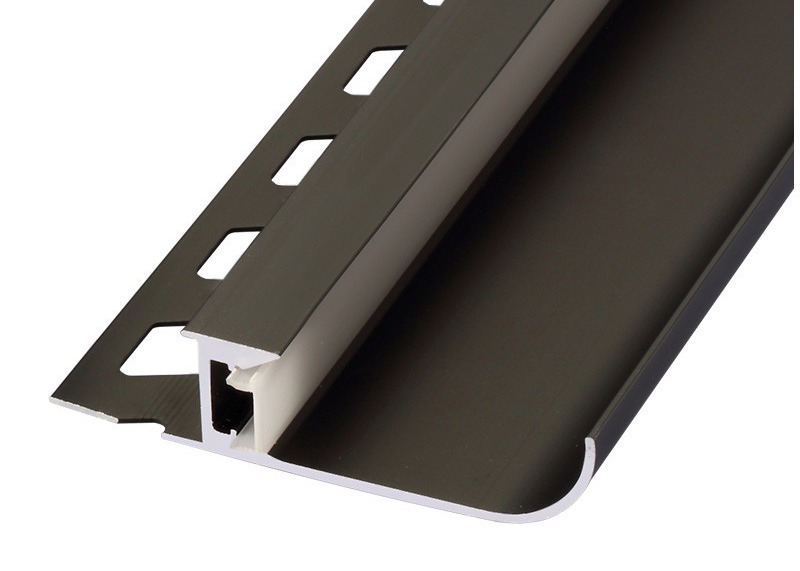 Electrophoresis Aluminum LED Profiles Aluminium Skirting Board 80mm