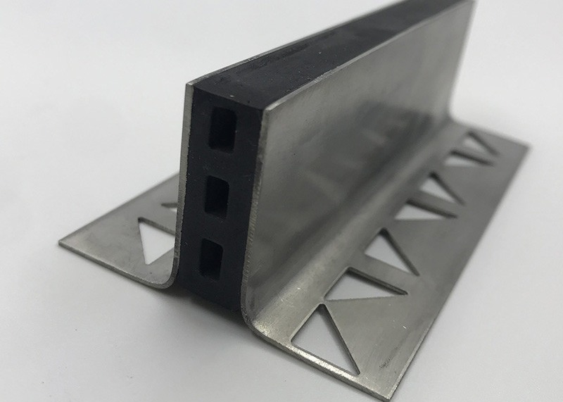 Ceramic Flooring 10mm Aluminium Movement Joint For Stone Floors