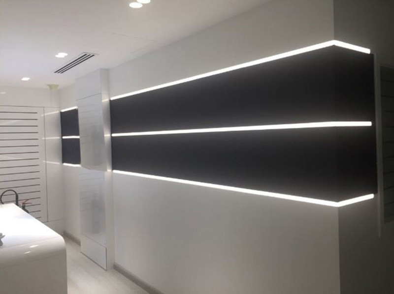 90 Degree Corner Led Strip Mounting Channel With Diffuser Cover For Strip Light