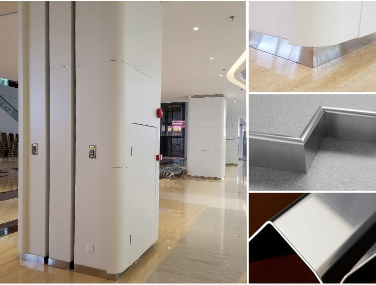 Room Wall Floor Stainless Steel Skirting Board 2.5m