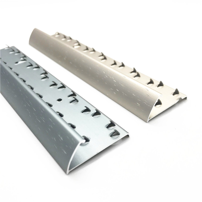 Carpet Accessories Chrome Silver Tile Transition Strip Aluminum Carpet Trim 2.5cm