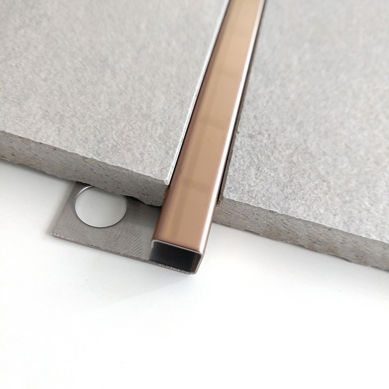 T Shape Stainless Steel Divider Strips Floor Divider Round Edge