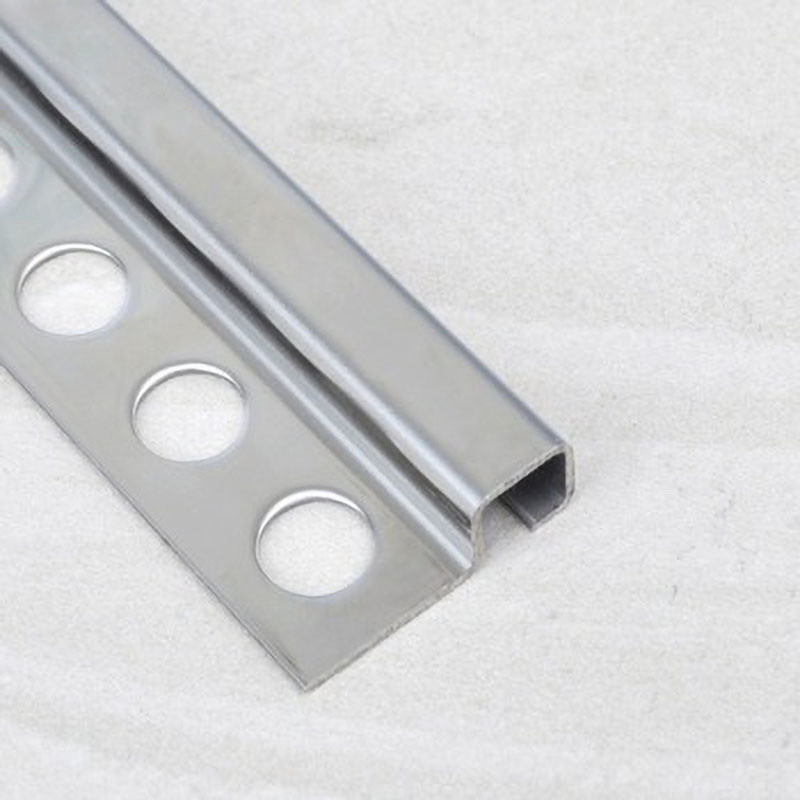 Curving Corner Tile Profile Silver Stainless Steel Tile Trim 10mm Round Shape